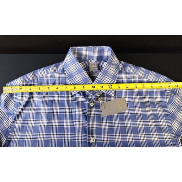 IKE BEHAR NY Neiman Marcus Blue Button Down Long Sleeve Shirt Size 32/33 SKU2292 - Picture 4 of 9